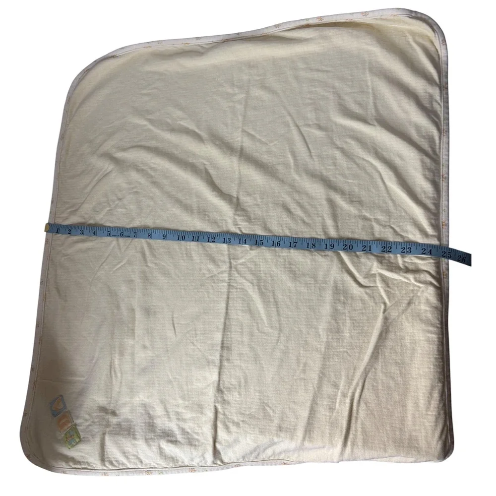 Lemon Frog Baby Blanket‎ Blocks Applique Soft Yellow One Size